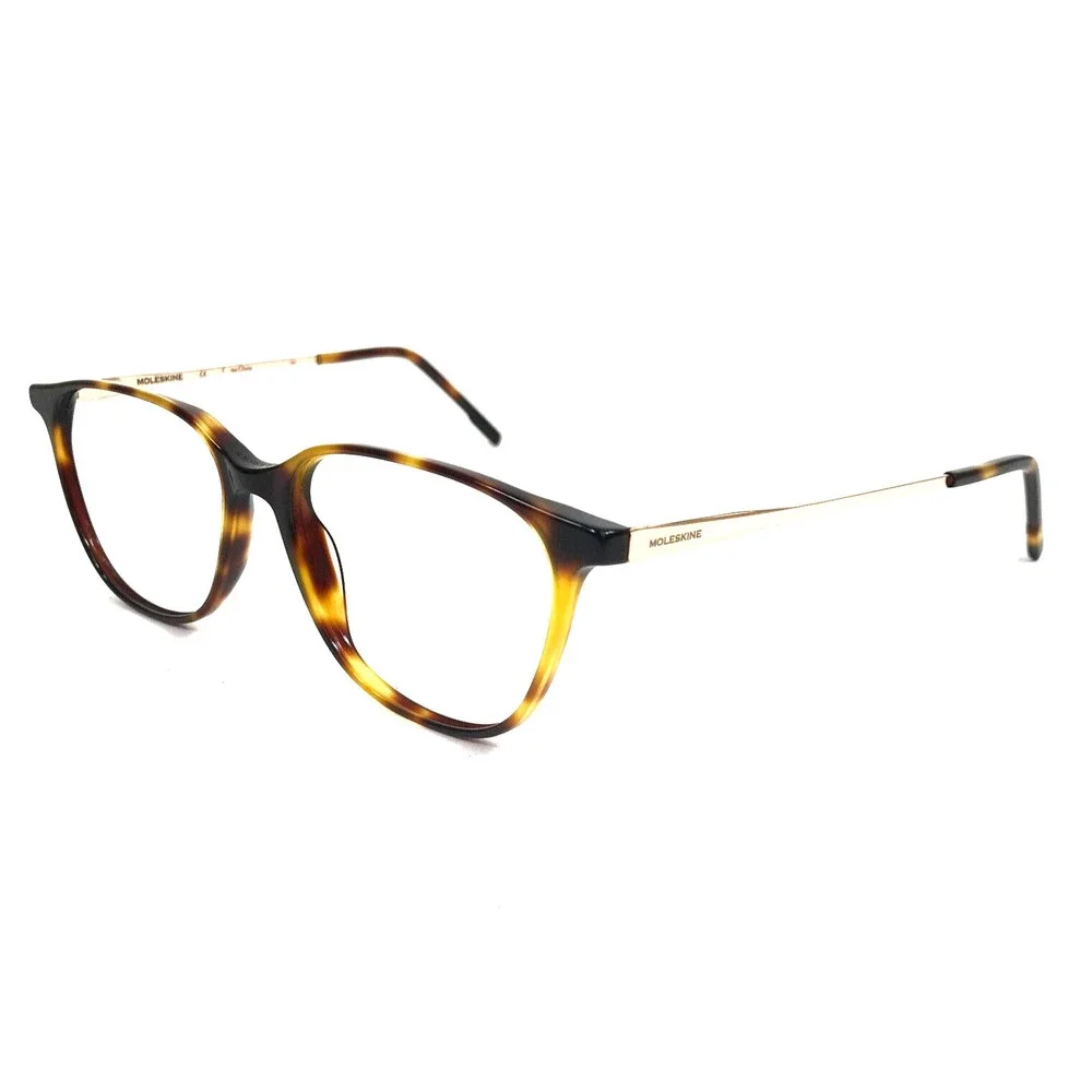 Moleskine Eyeglasses Frames MO1104 32 Tortoise Gold Square Full Rim 52-15-145